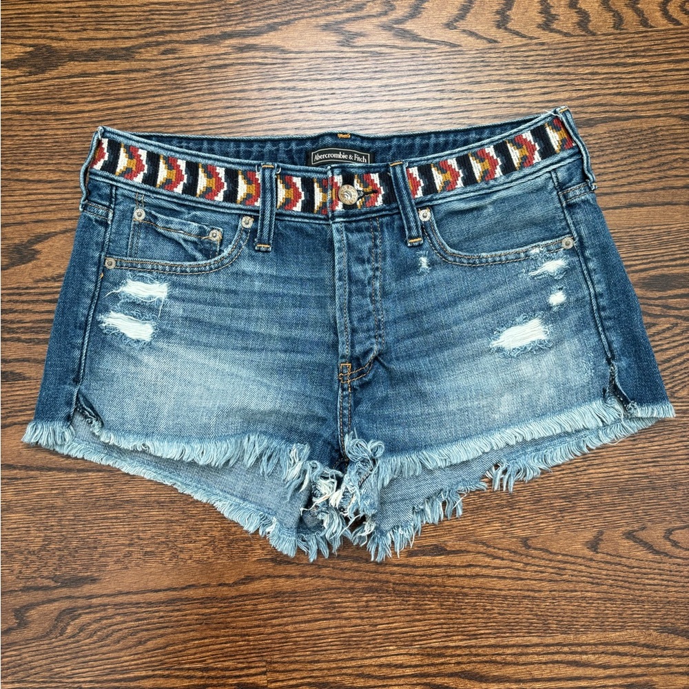 Abercrombie and Fitch Blue Denim Shorts
